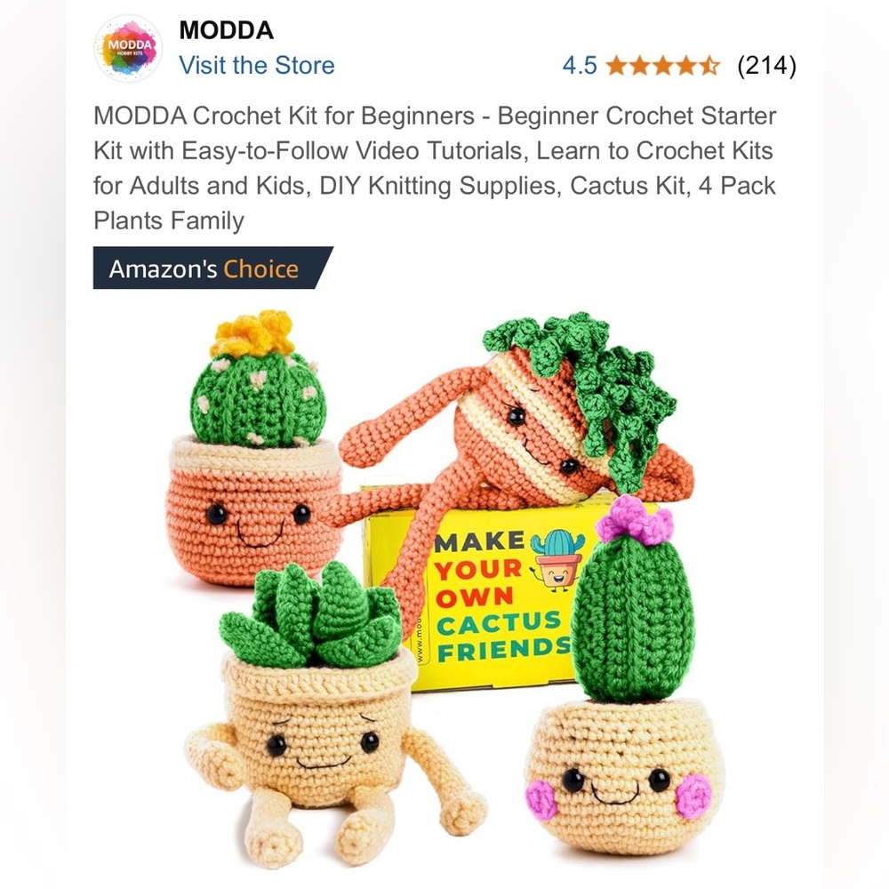 MODDA Crochet Kit for Beginners